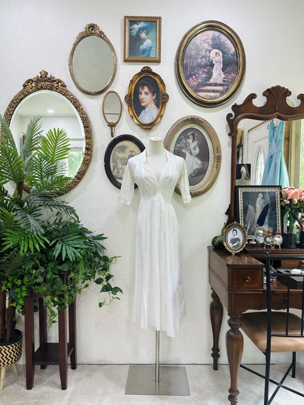 Adam Lippes White Midi Dress